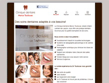 Tablet Screenshot of cliniquedentiste.com